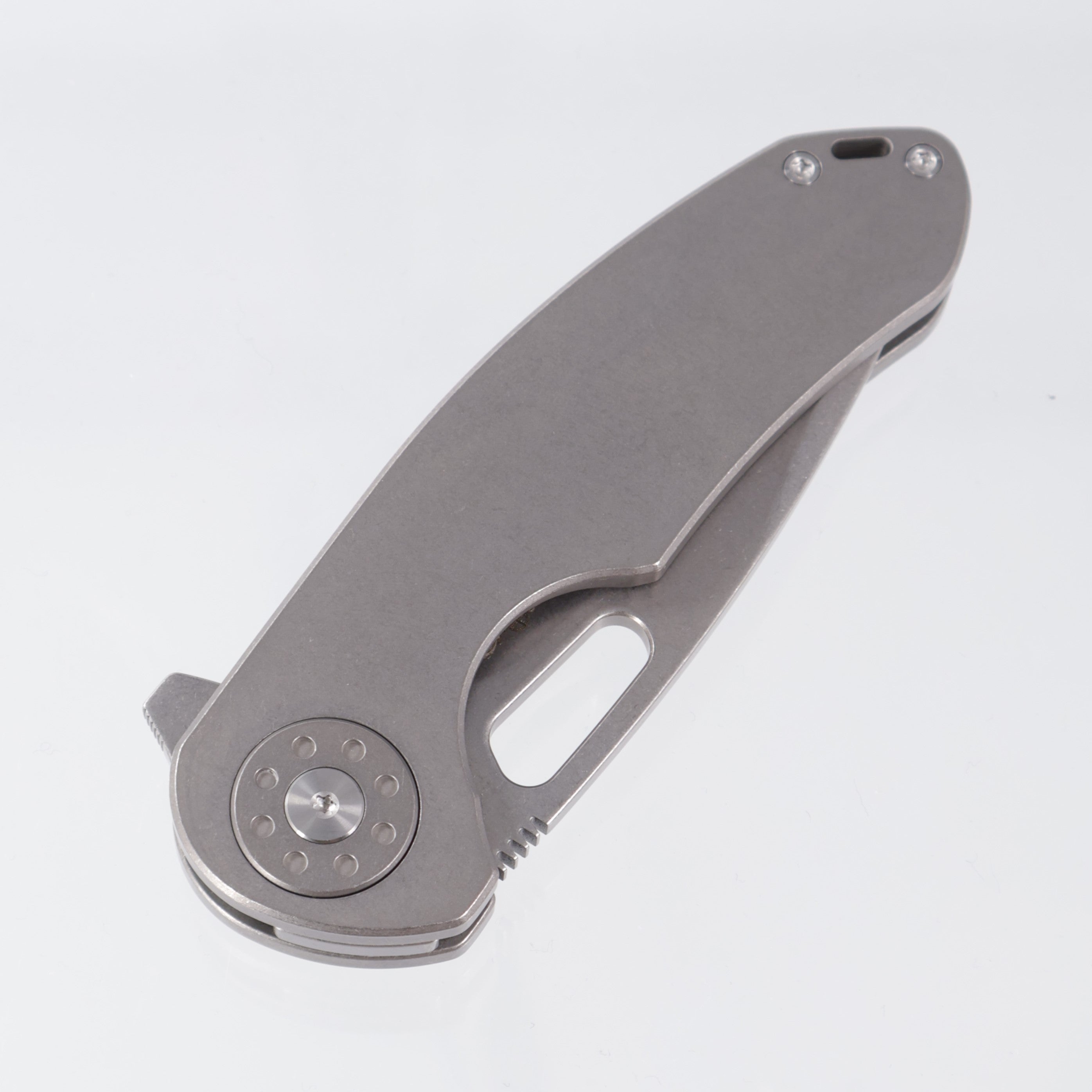 Curtiss x Tuya Production F3 Medium Slicer - Stonewash Titanium - Stonewash M390