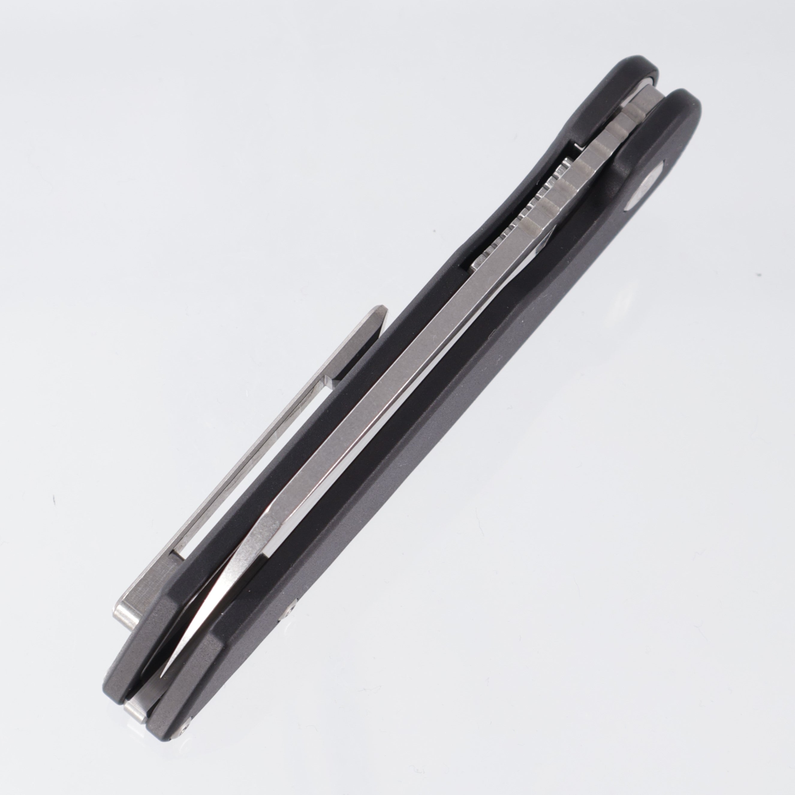 American Bladeworks Model 2 - Black Aluminum - Stonewash Magnacut