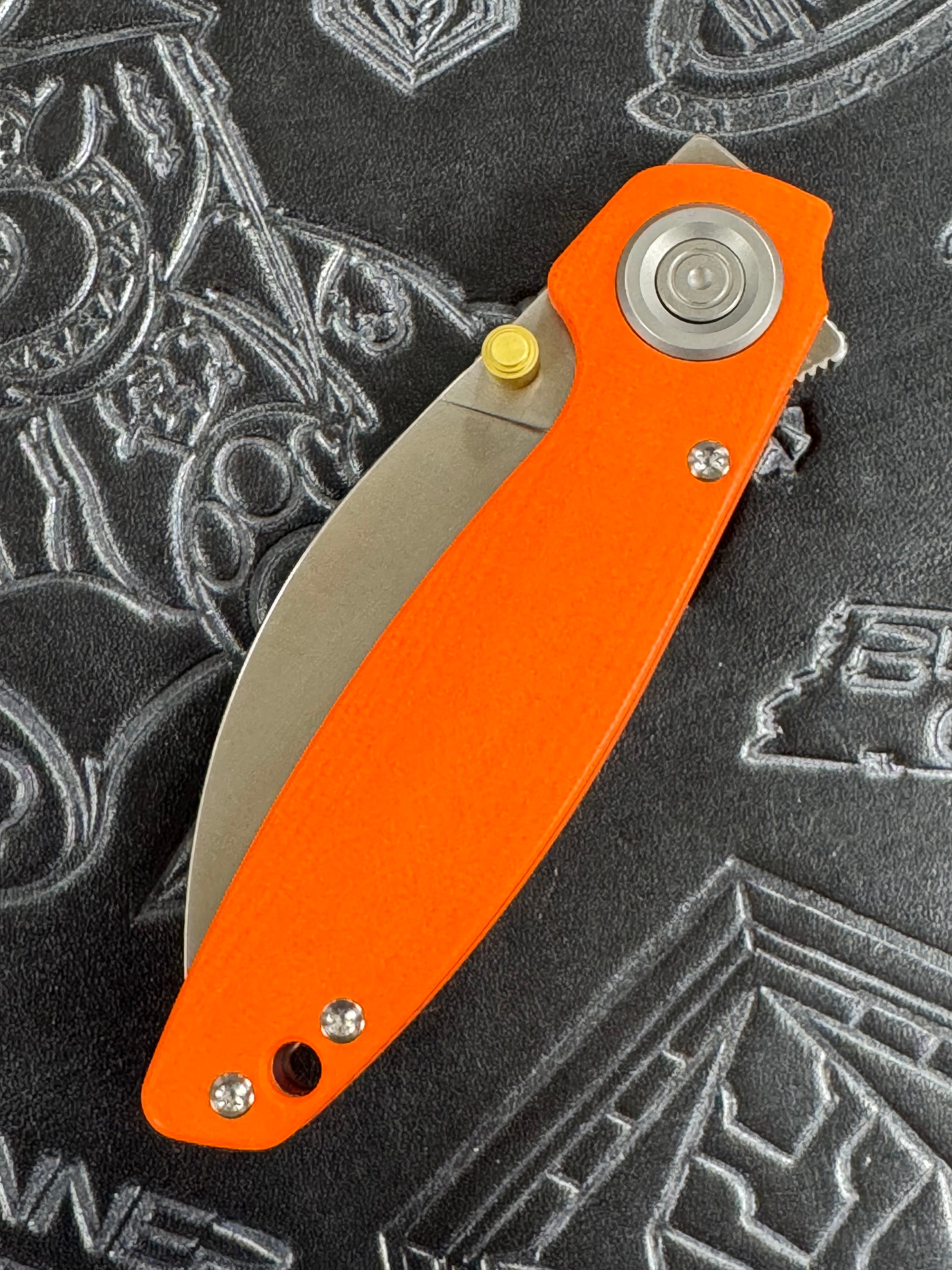 Vosteed Shilin Cutter™ - Vanchor Lock (2.90" 154CM Blade Satin & Norplex UltreX™  Orange G10 Handle) - A2801