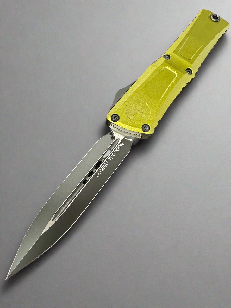 Microtech Knives Combat Troodon Gen III Black Double Edge OD Green 1142-1 OD
