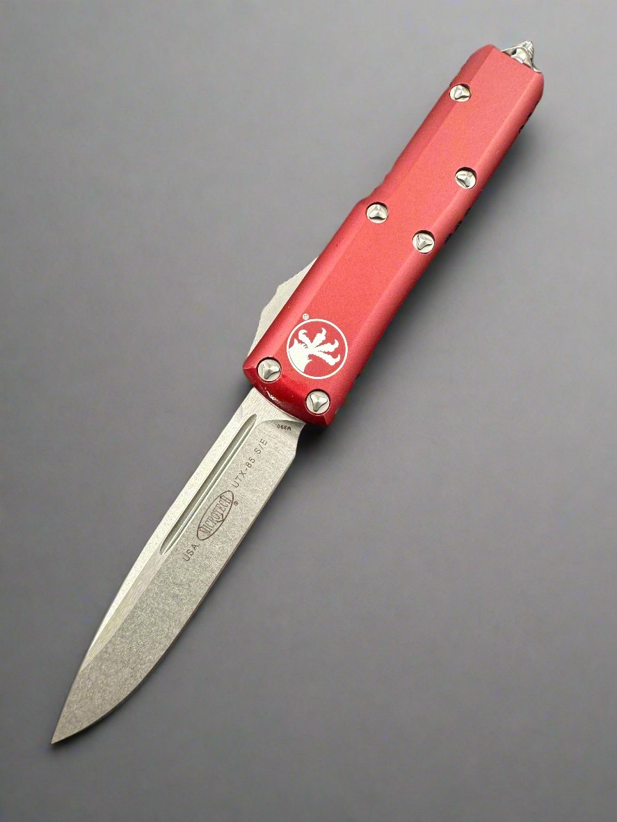 Microtech UTX-85 Merlot Stonewash Standard 231-10MR