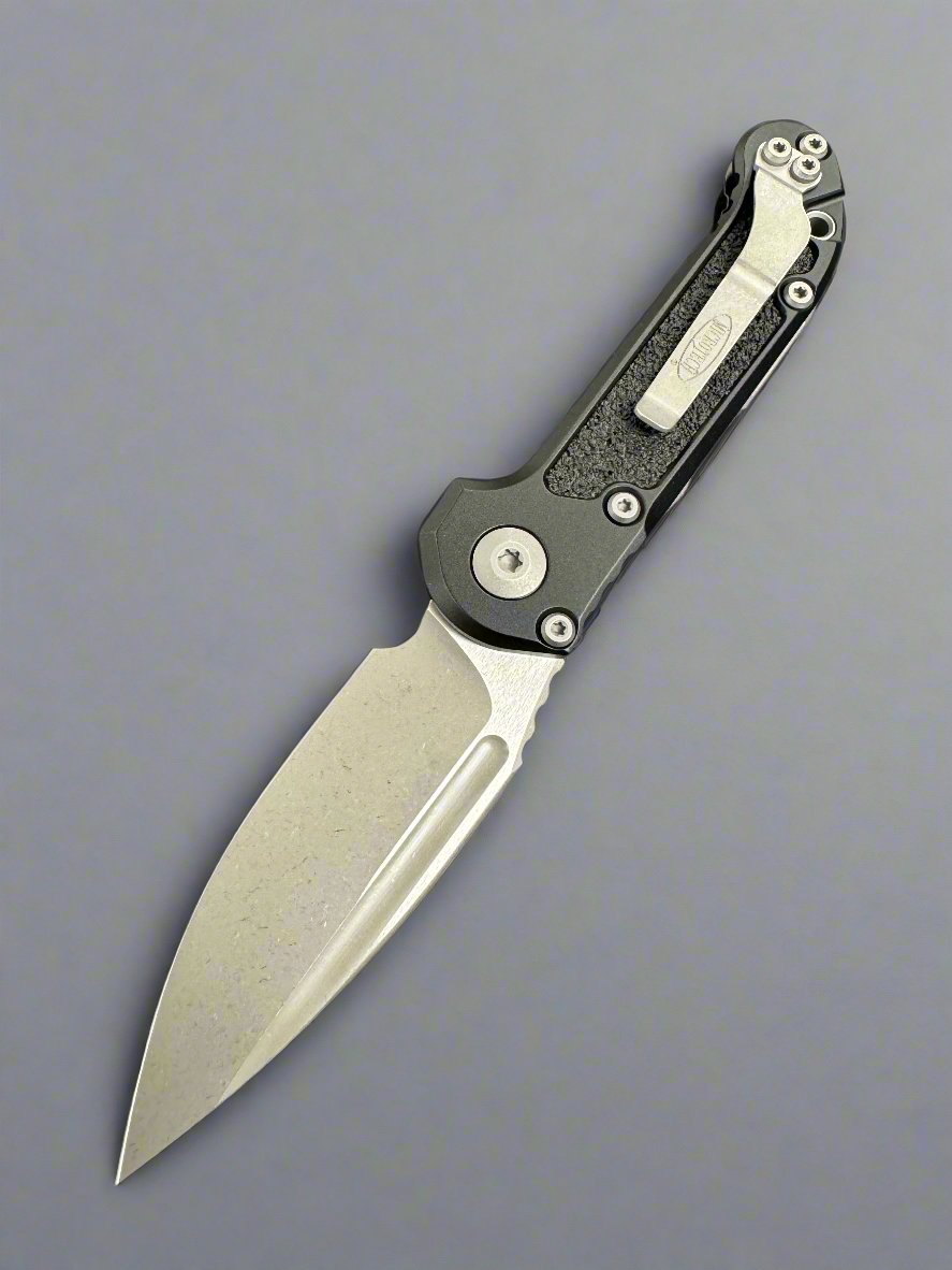 Microtech Knives LUDT Gen III Apocalyptic Drop Point w/ Black Handle 1135-10 AP