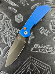 Pro-Tech PT Plus Blue Aluminum Handle w/ Smoky Gray Cru-Wear 2024 Cancon PT.2