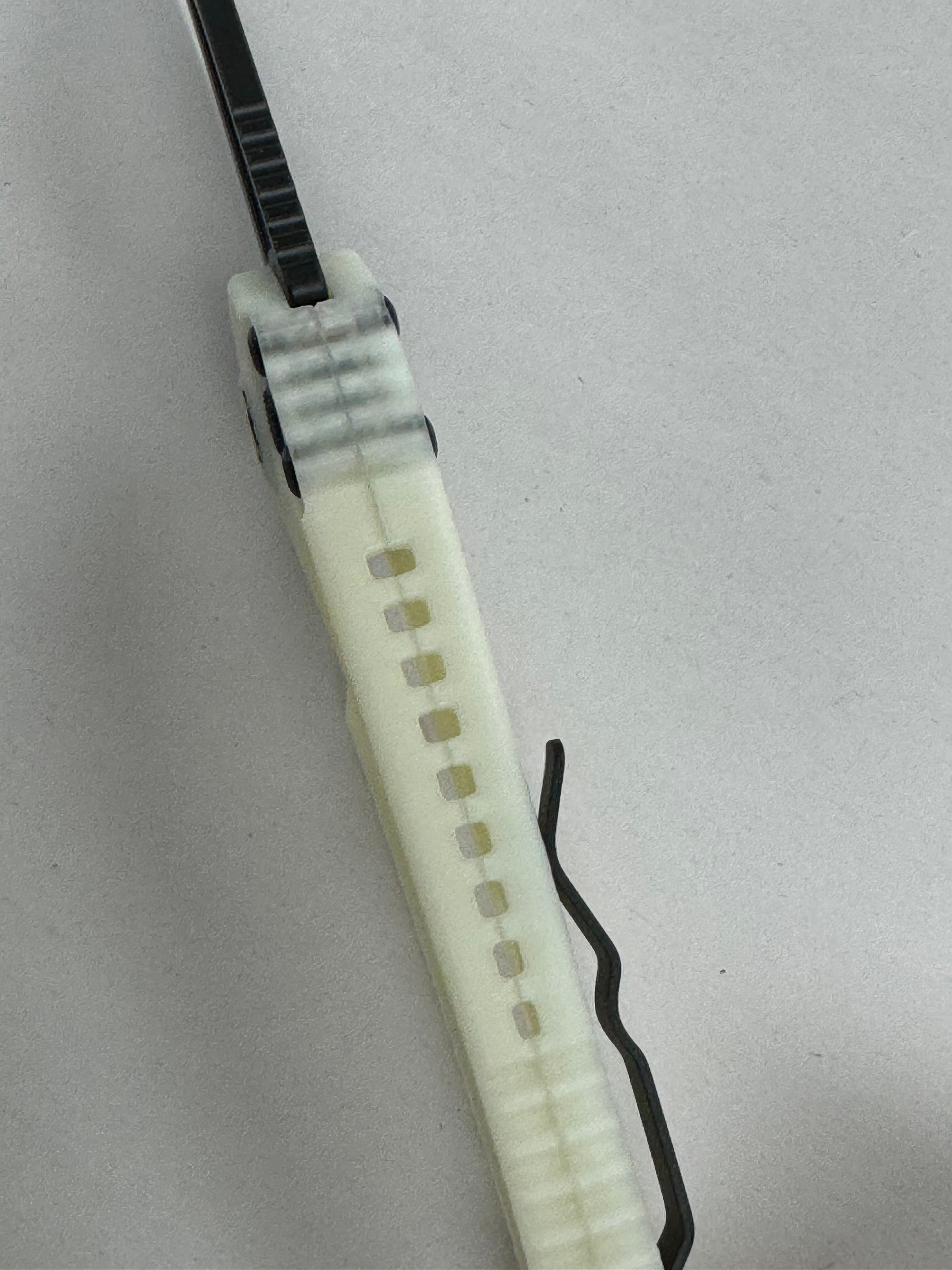 Heretic Knives Mini Pariah Tanto Tactical Blade GITD Handle H053-4A-GLO BROP Exclusive Magnacut