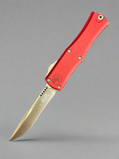 Microtech Knives Mini Hera Satin Recurve M390MK w/ Merlot Handle 1705M-4 MR