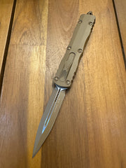 Microtech Dirac Cerakote Tan Double Edge 225-1 CTA