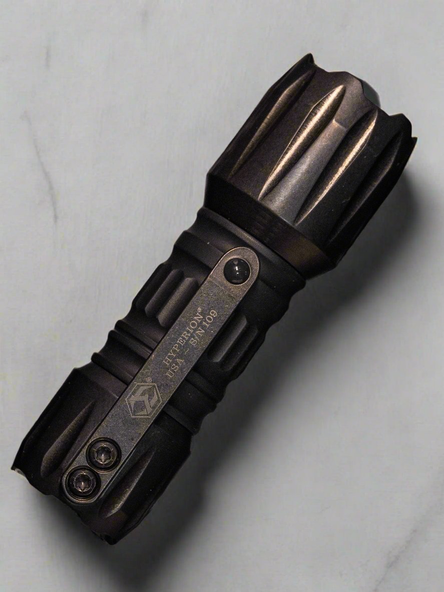 Heretic Hyperion Tactical Flashlight DLC Titanium Black Barrel *DISCONTINUED*