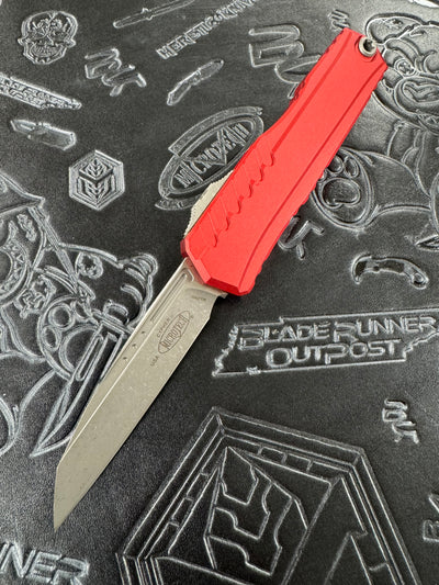 Microtech Cypher II S/E Apocalyptic Standard & Red Handle 1241-10 APRD