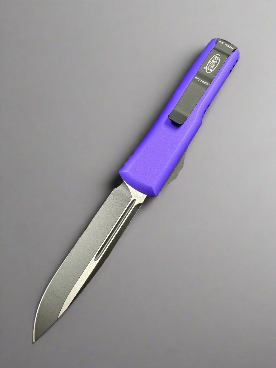 Microtech UTX-85 S/E OTF Standard Automatic Knife Purple Aluminum (3.125") 231-1 PU