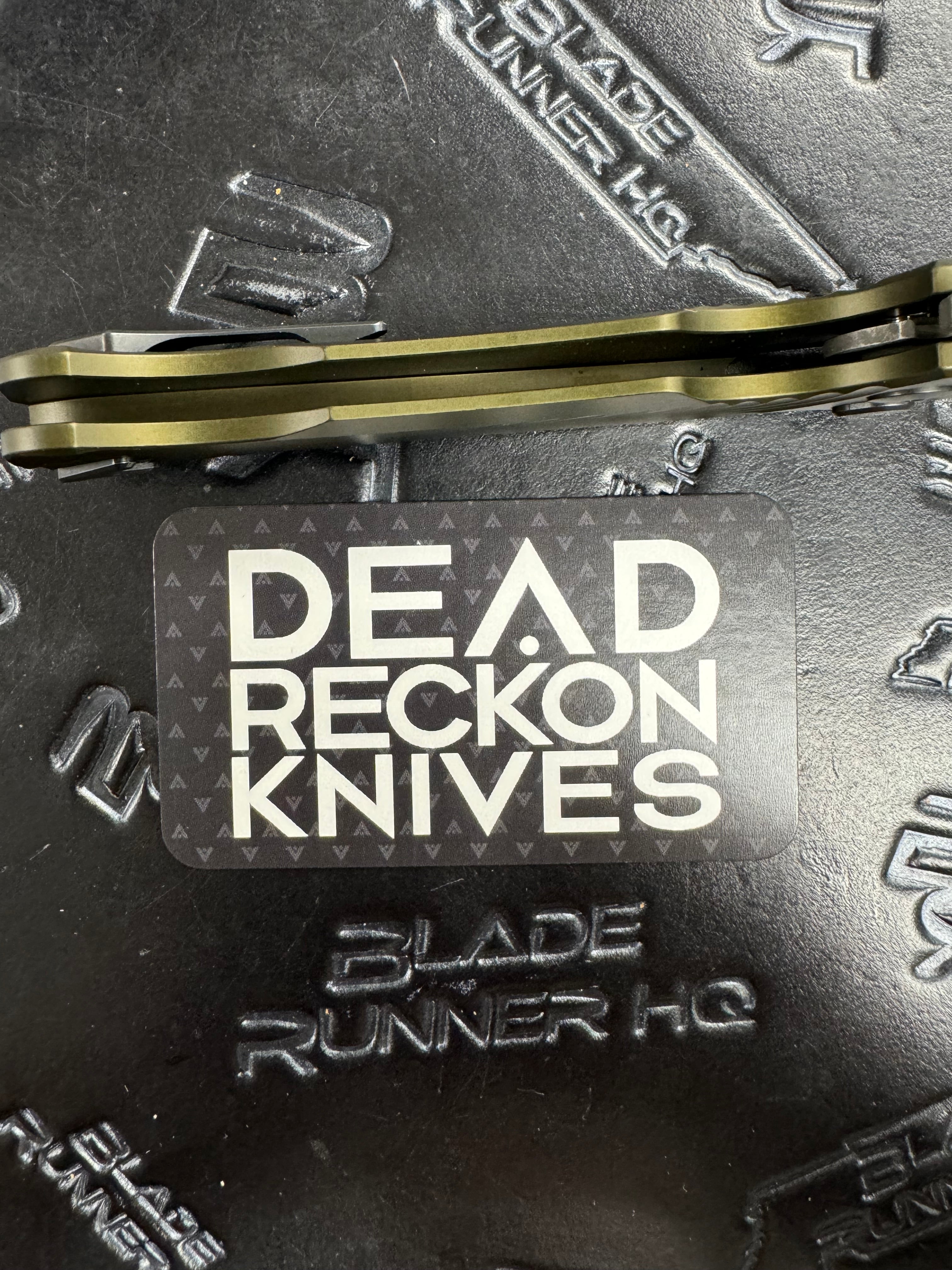 Dead Reckon Knives Ridgeback - Aluminum OD Green, WharnCleaver, Series 2, Magnacut, Button Lock, Dark Stonewash