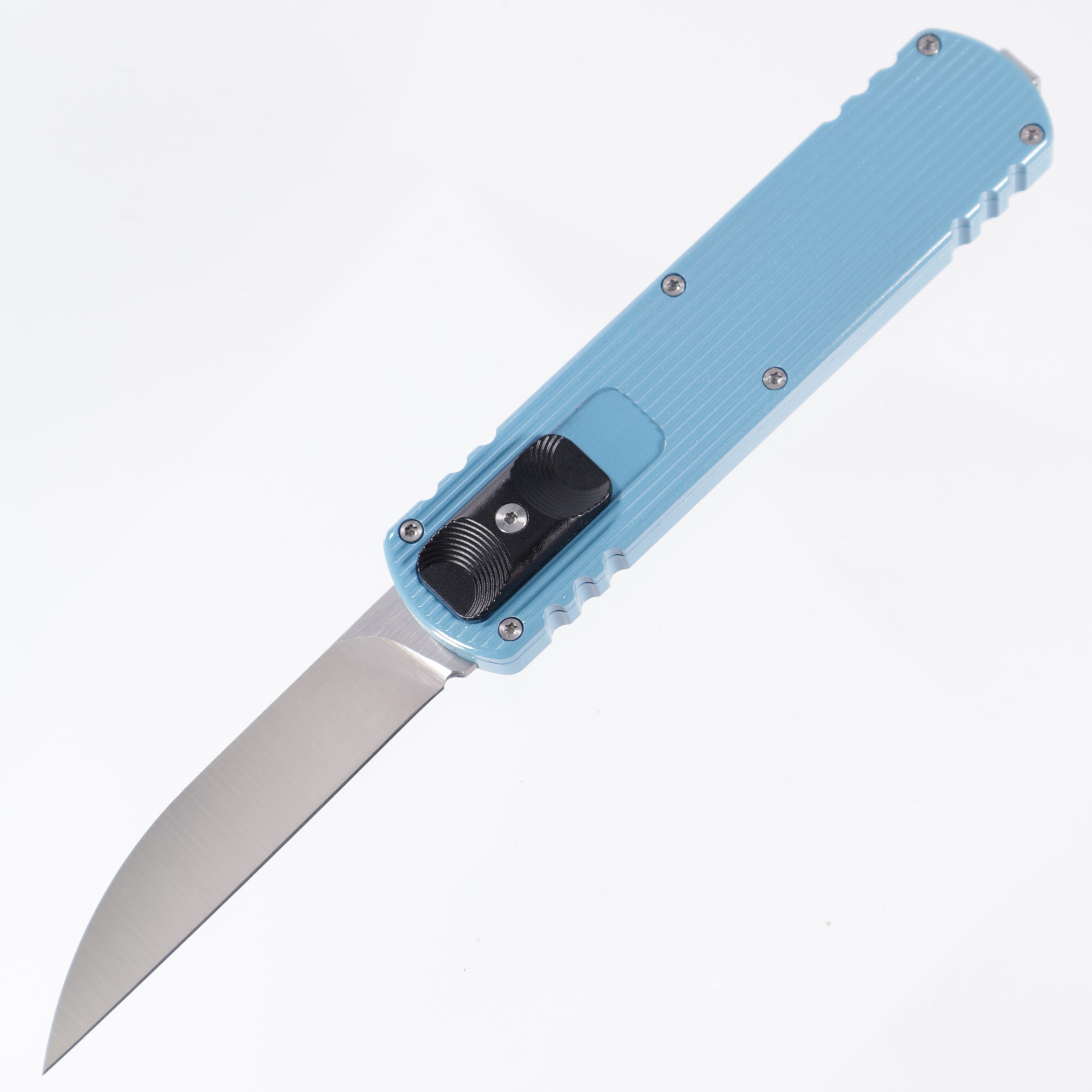 D Rocket Design Zulu Spear - Blue Cerakote - Wharncliffe M390