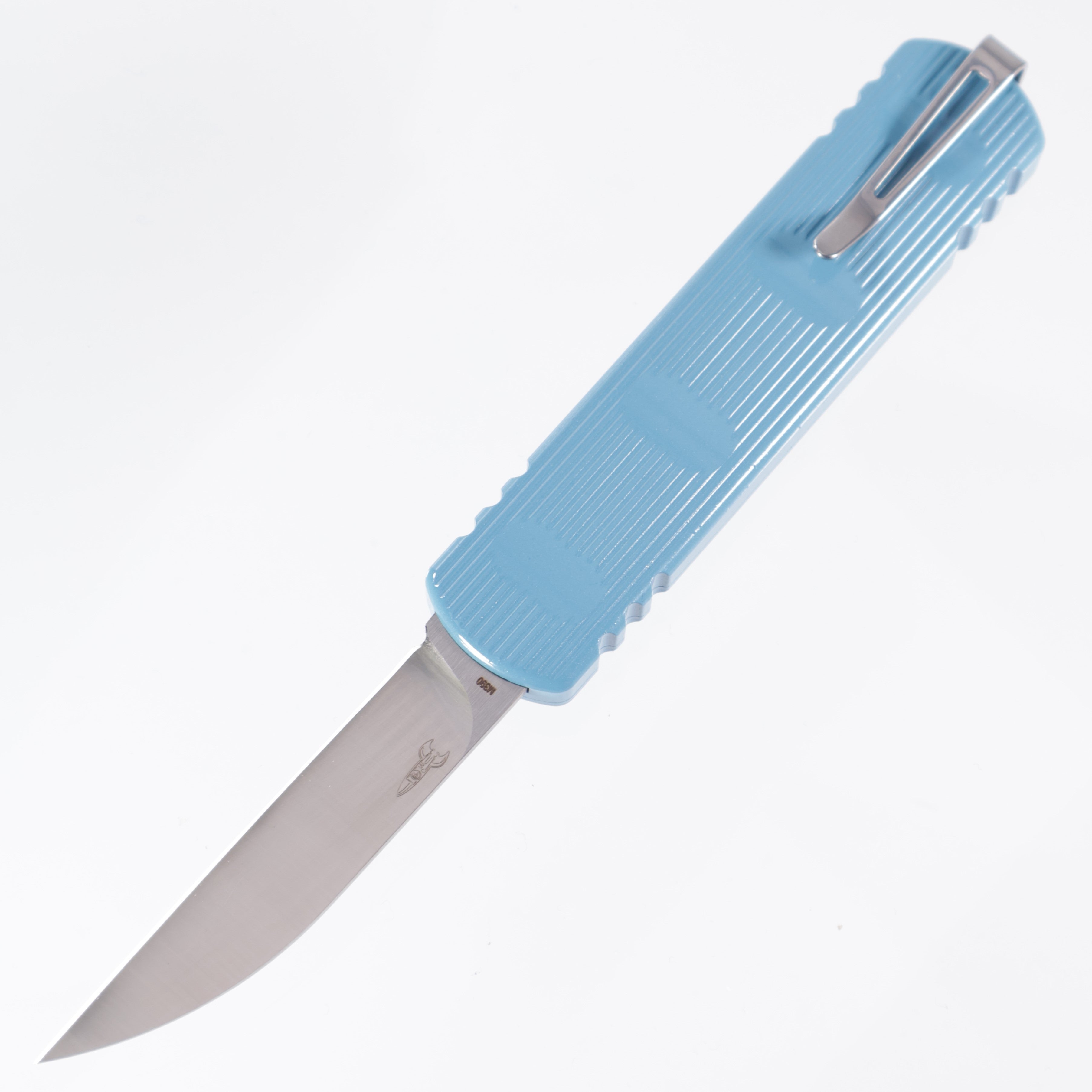 D Rocket Design Zulu Spear - Blue Cerakote - Wharncliffe M390
