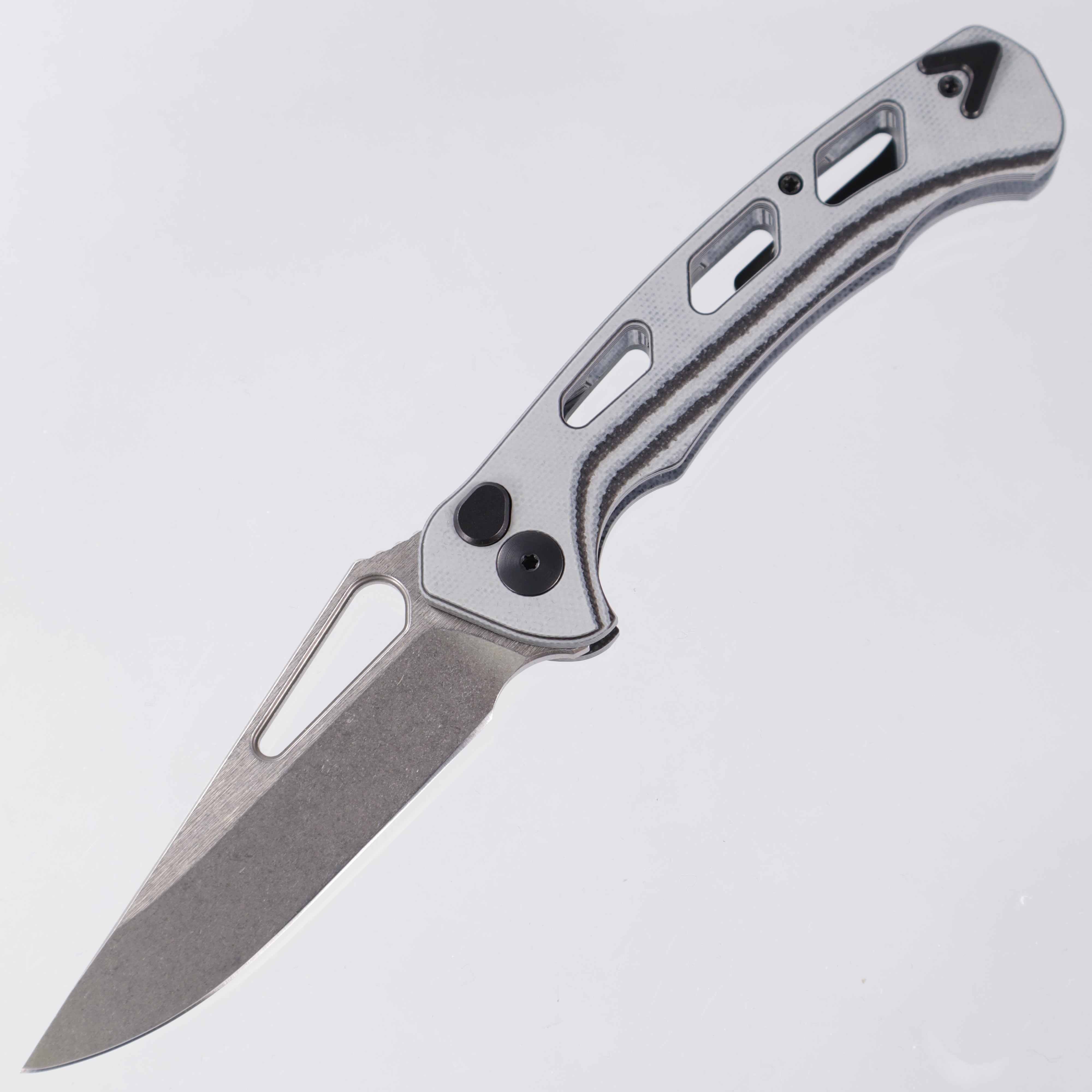 Dead Reckon Ridgeback Vertebrae - Flipper Delete - Black & Gray G10 - Magnacut Clip Point - RB-3545-21