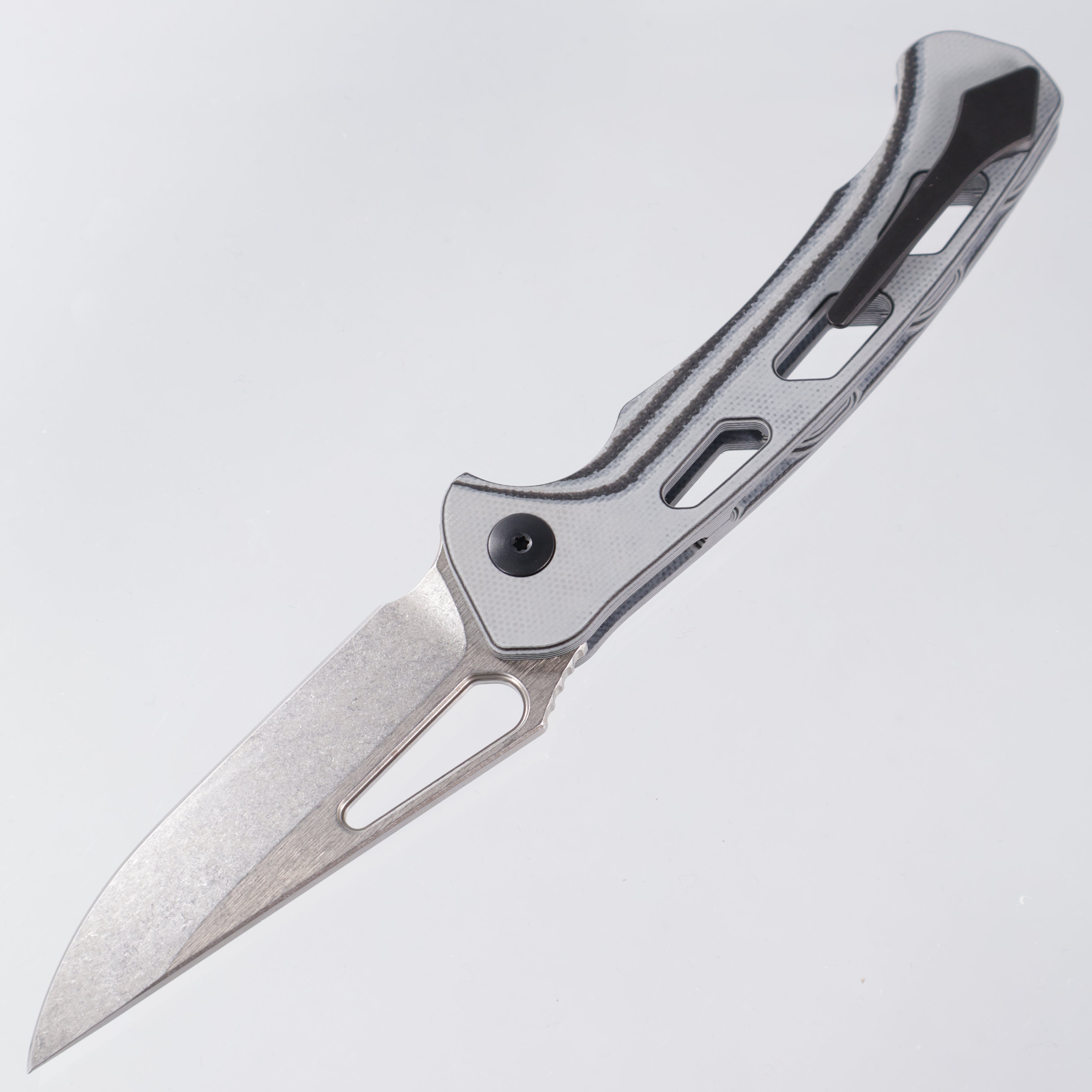 Dead Reckon Ridgeback Vertebrae - Flipper Delete - Black & Gray G10 - Magnacut Clip Point - RB-3545-21