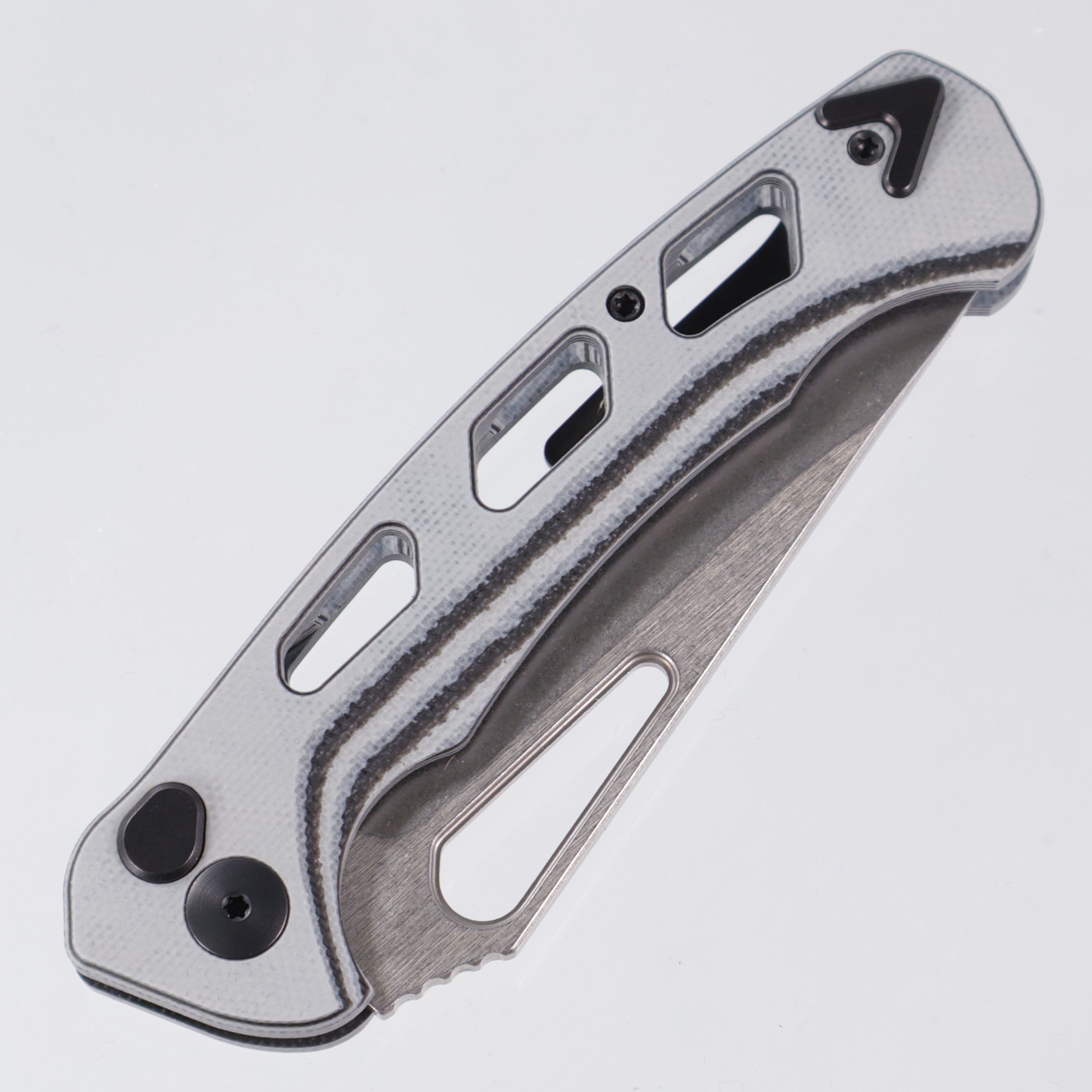 Dead Reckon Ridgeback Vertebrae - Flipper Delete - Black & Gray G10 - Magnacut Clip Point - RB-3545-21