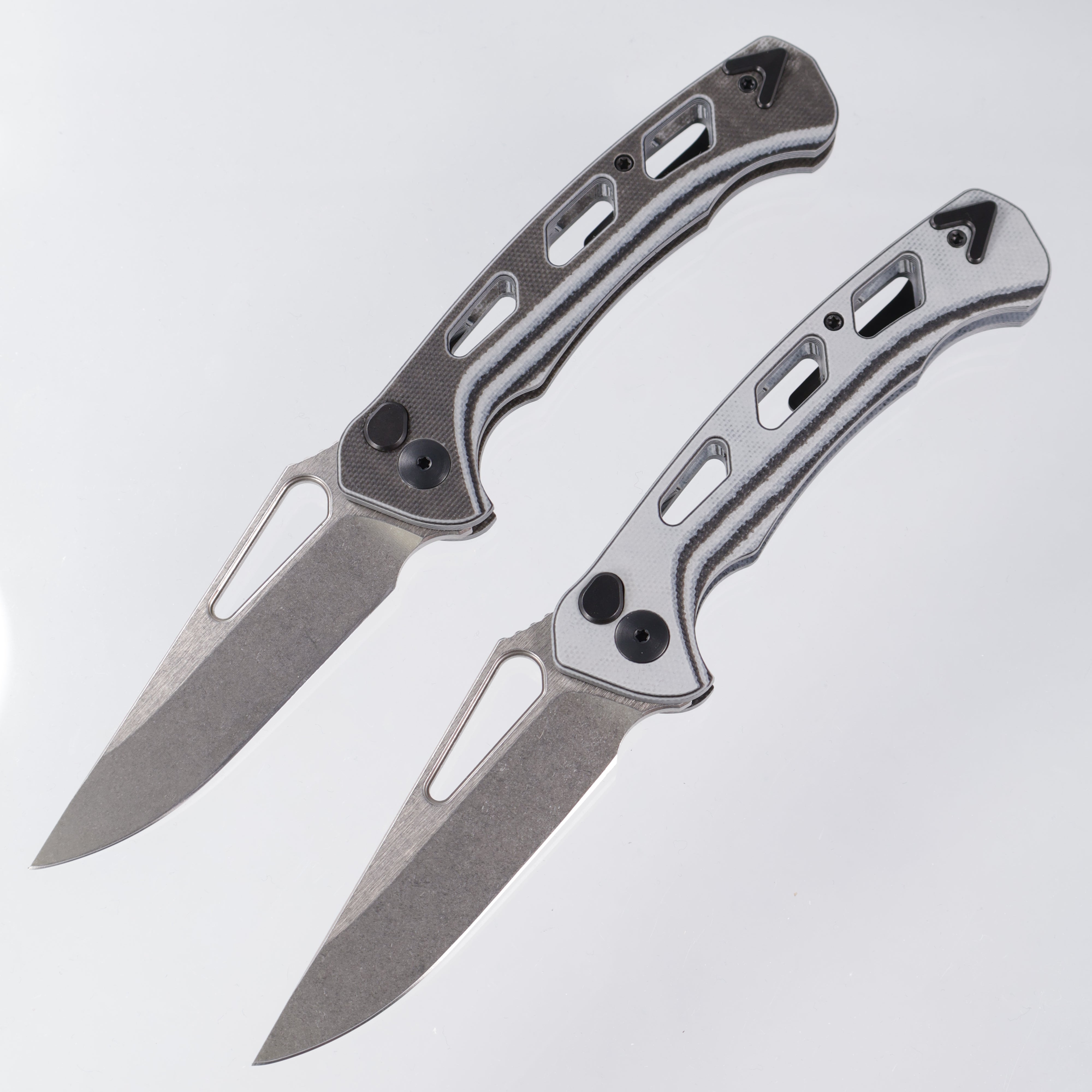 Dead Reckon Ridgeback Vertebrae - Flipper Delete - Black & Gray G10 - Magnacut Clip Point - RB-3545-21