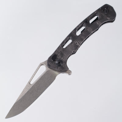Dead Reckon Ridgeback Vertebrae - Flipper - Black Dunes FatCarbon - Magnacut Clip Point - RB-3545-21