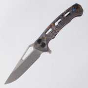 Dead Reckon Ridgeback Vertebrae - Flipper - 80s CamoCarbon - Magnacut Clip Point - BR OP Exclusive -RB-3545-21