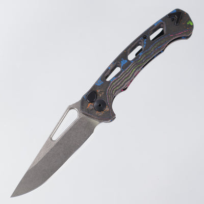 Dead Reckon Ridgeback Vertebrae - Flipper Delete - 80s CamoCarbon - Magnacut Clip Point - BR OP Exclusive - RB-3545-21