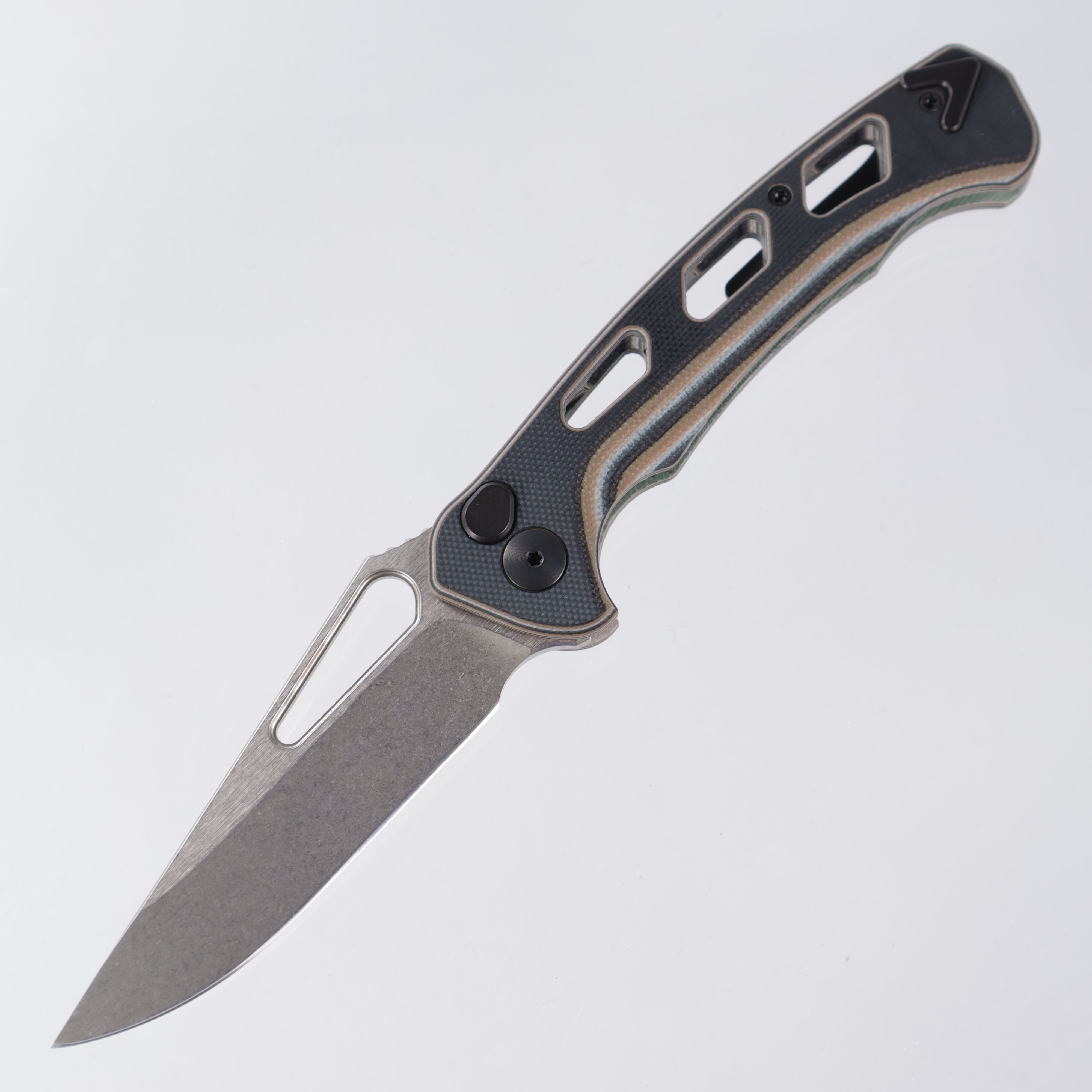 Dead Reckon Ridgeback Vertebrae - Flipper Delete - MultiCamo G10 (DarkGreenTop) - Magnacut Clip Point - RB-3545-21