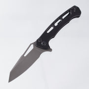 Dead Reckon Ridgeback Vertebrae Integral - Reverse Tanto - Black Aluminum - Dark Etch S45VN - RB-4462-77