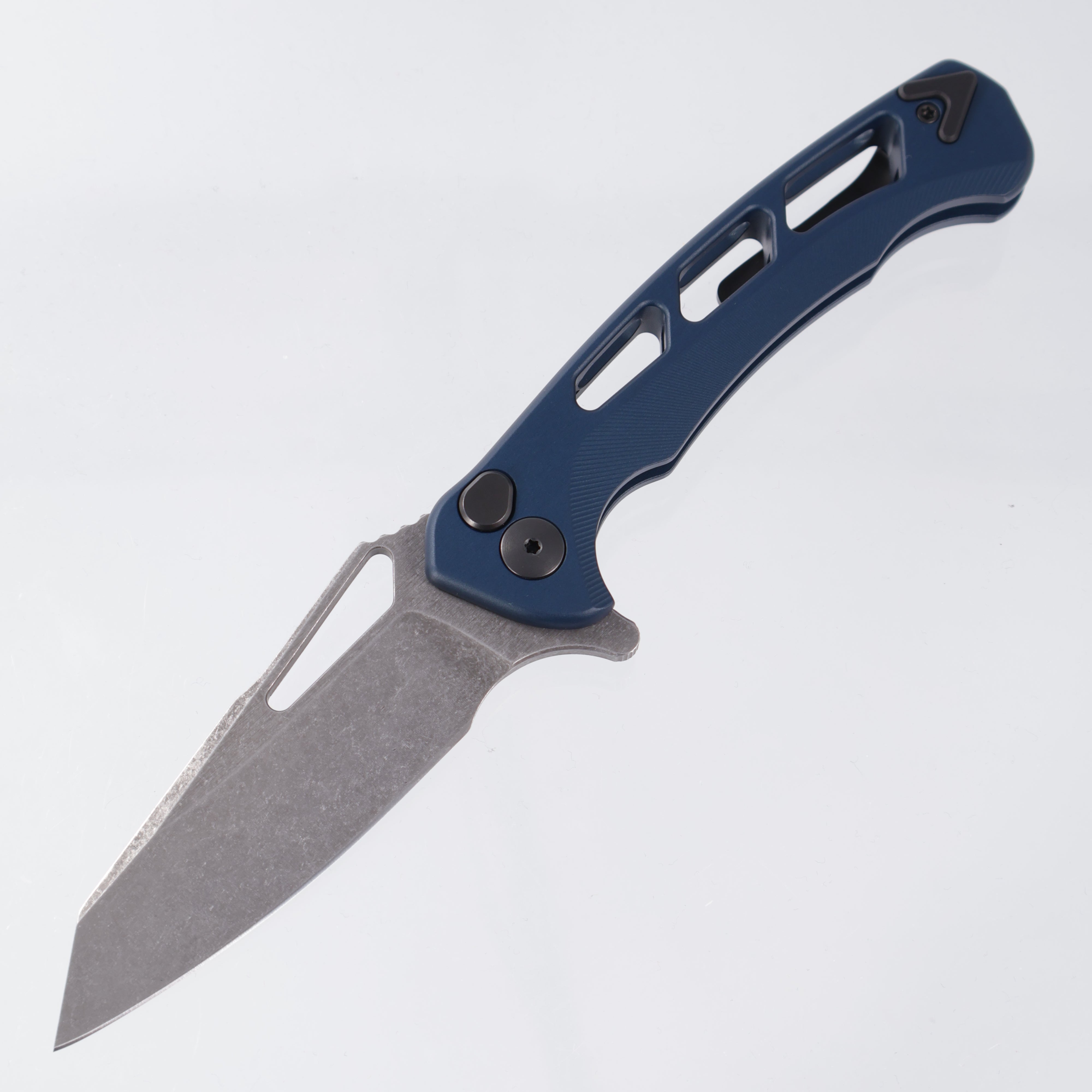 Dead Reckon Ridgeback Vertebrae Integral - Reverse Tanto, Magnacut Dark Stonewash - Navy Blue Aluminum - RB-4562-67 DRK