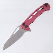 Dead Reckon Ridgeback Vertebrae Integral - Reverse Tanto, Magnacut Stonewash - Light Red Aluminum - RB-4562-17 DRK (Pink)
