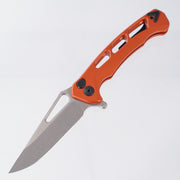 Dead Reckon Ridgeback Vertebrae Integral - Modified ClipPoint, Magnacut Stonewash - Orange Aluminum - RB-3562-17 DRK