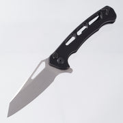 Dead Reckon Ridgeback Vertebrae Integral - Reverse Tanto, Magnacut Stonewash - Black Aluminum - RB-4562-17 DRK