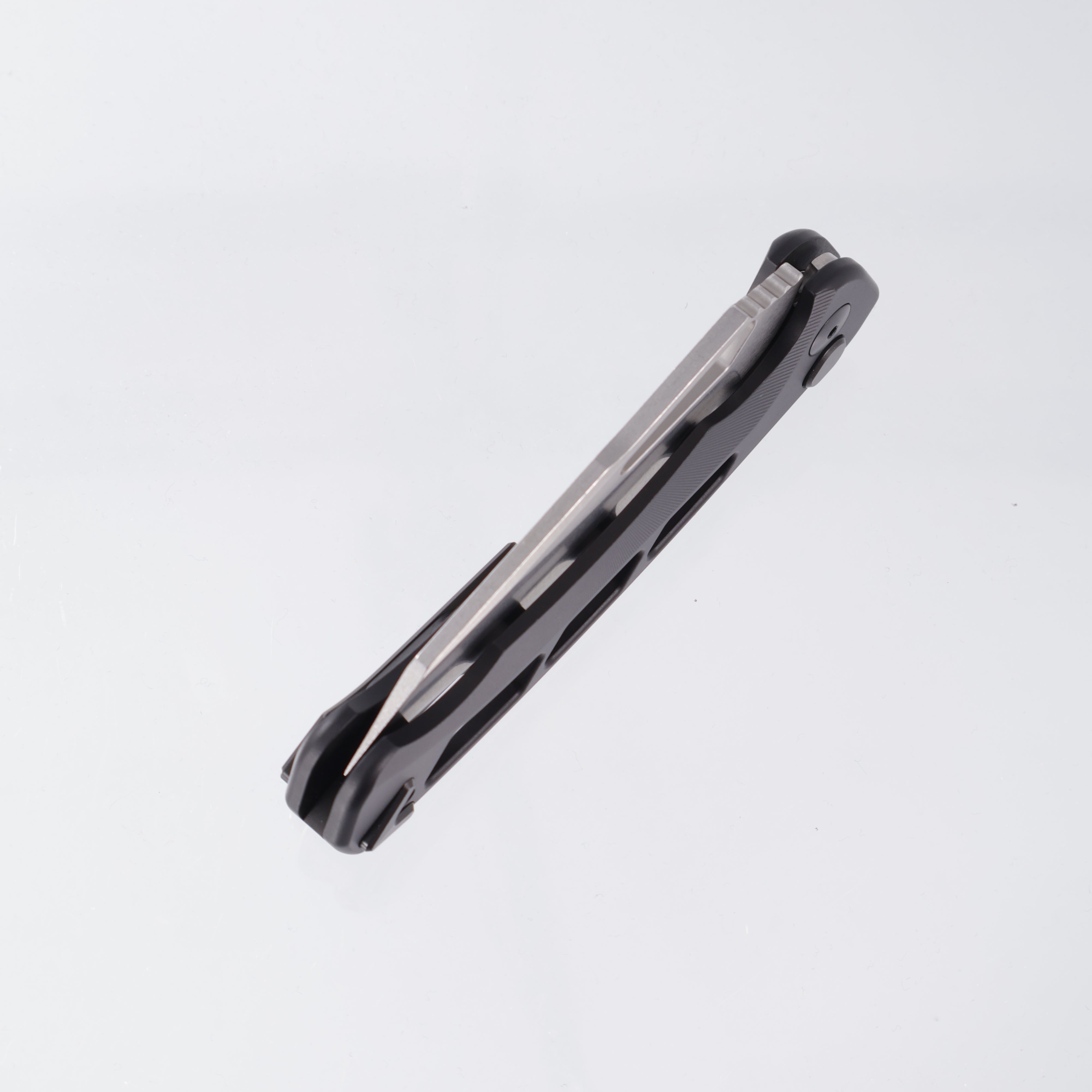Dead Reckon Ridgeback Vertebrae Integral - Reverse Tanto, Magnacut Stonewash - Black Aluminum - RB-4562-17 DRK