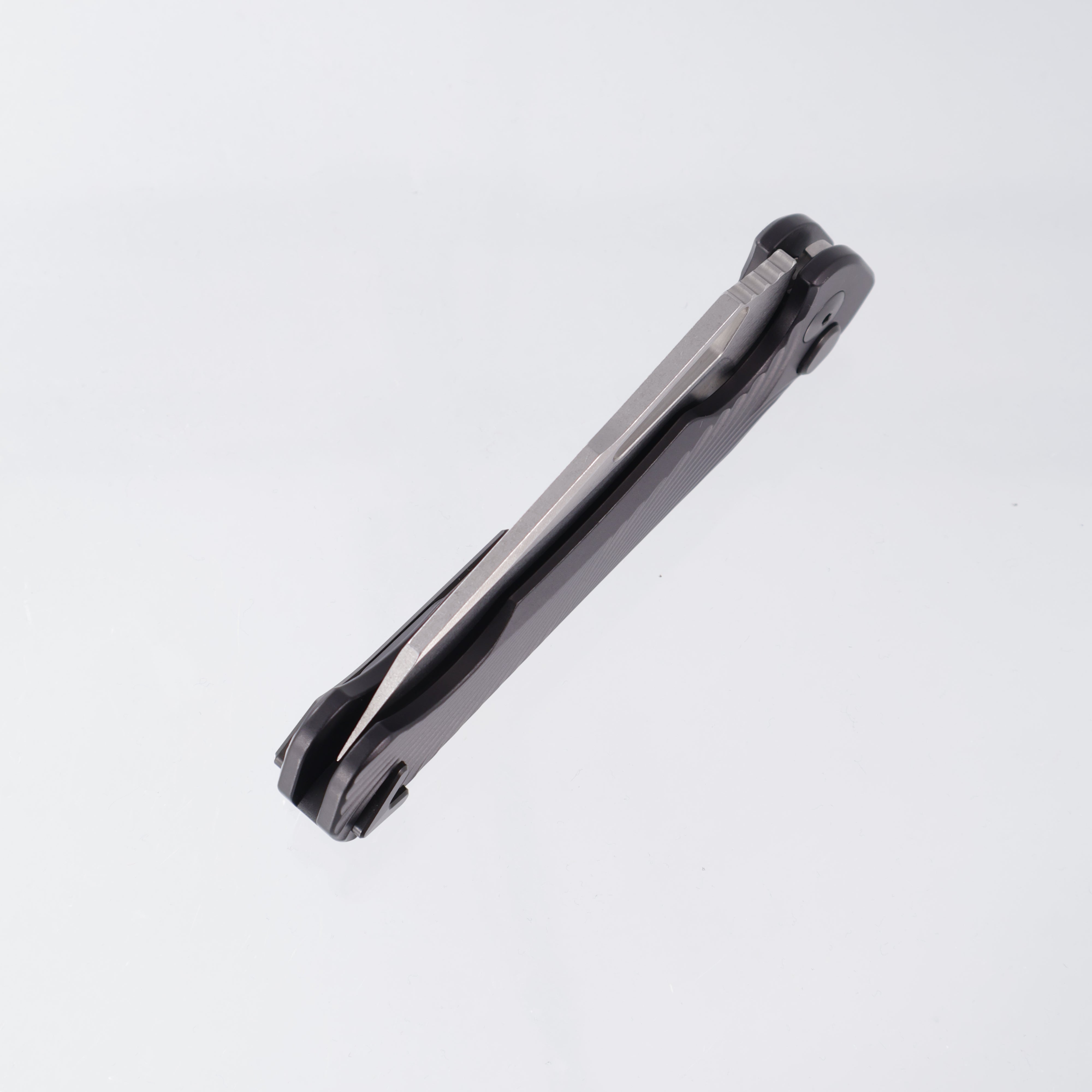 Dead Reckon Ridgeback Integral - Reverse Tanto, S45VN Stonewash - Black Milled Aluminum - RB-4422-17 DRK