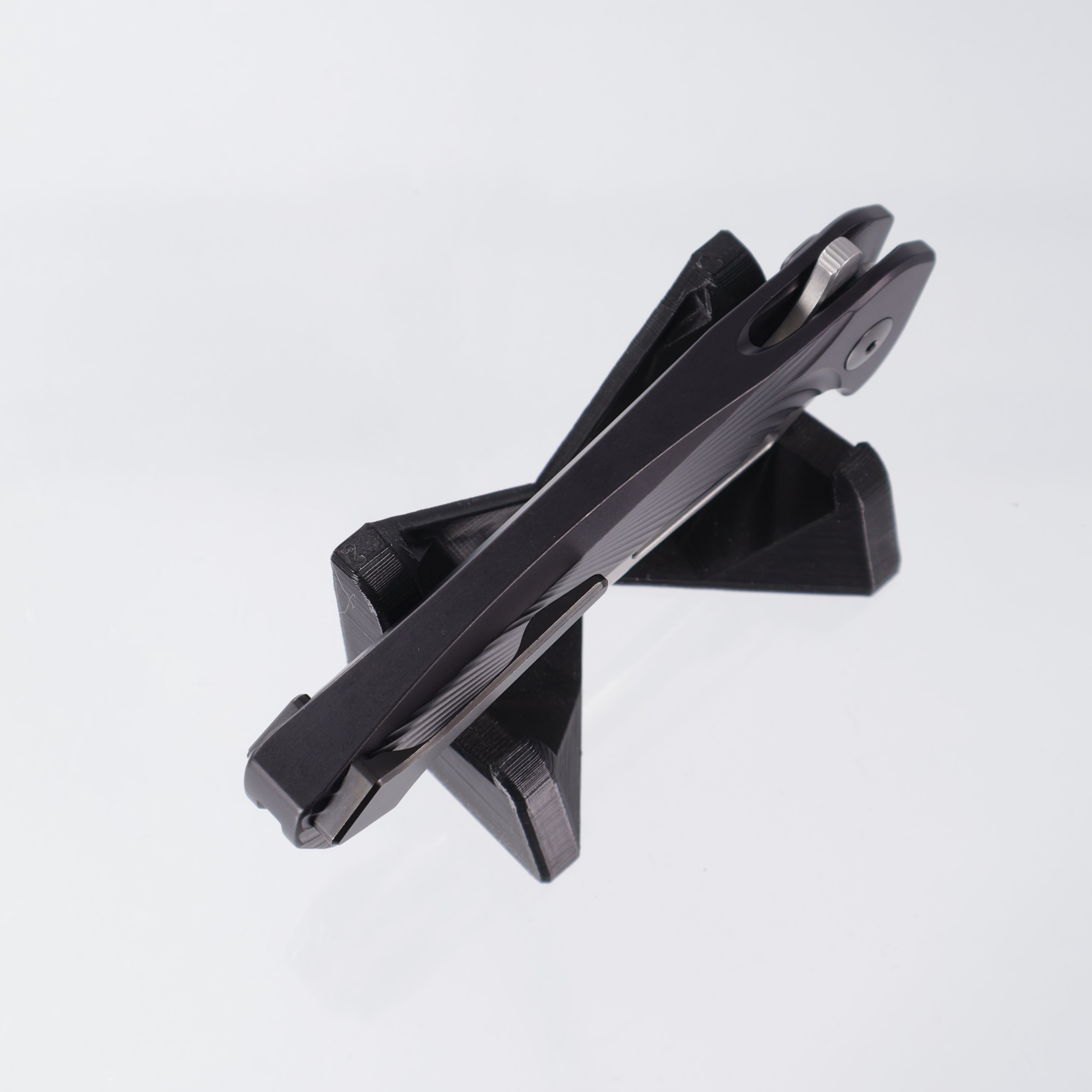 Dead Reckon Ridgeback Integral - Reverse Tanto, S45VN Stonewash - Black Milled Aluminum - RB-4422-17 DRK