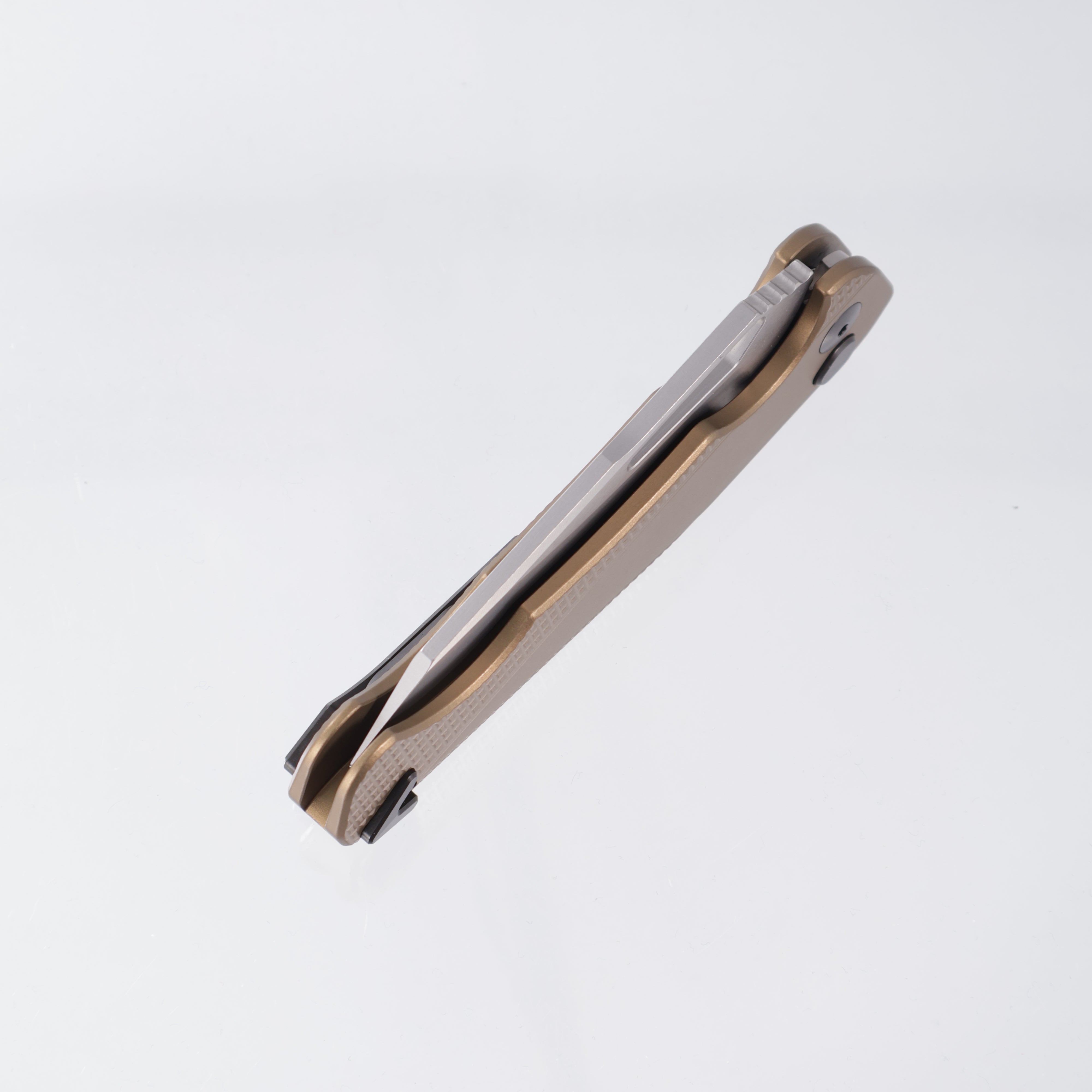 Dead Reckon Ridgeback Integral - Reverse Tanto, S45VN Glass Blast - FDE Knurled Aluminum - RB-4412-17 DRK (Flat Dark Earth, Tan)