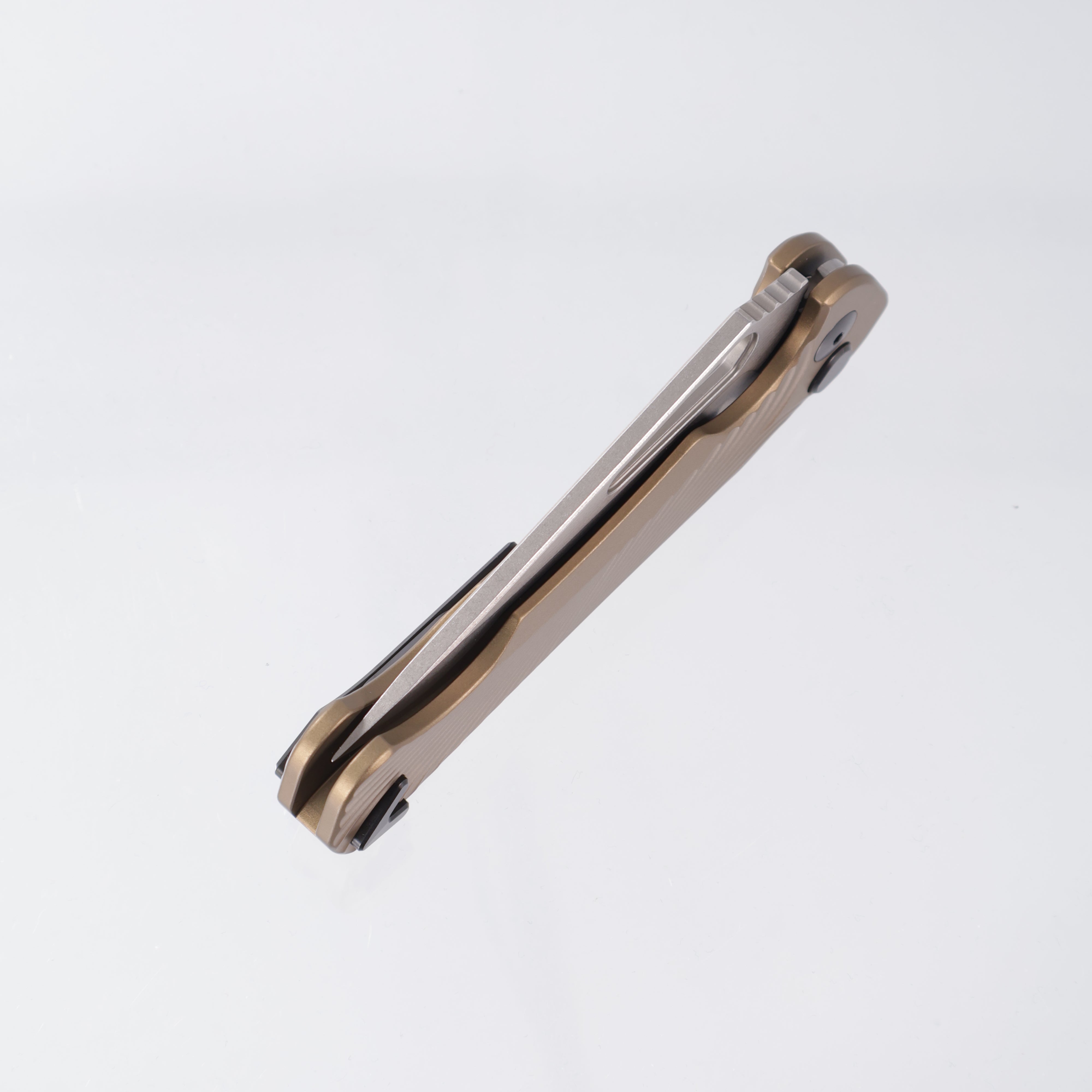 Dead Reckon Ridgeback Integral - Modified ClipPoint, S45VN Stonewash - FDE Milled Aluminum - RB-3422-17 DRK (Flat Dark Earth, Tan)