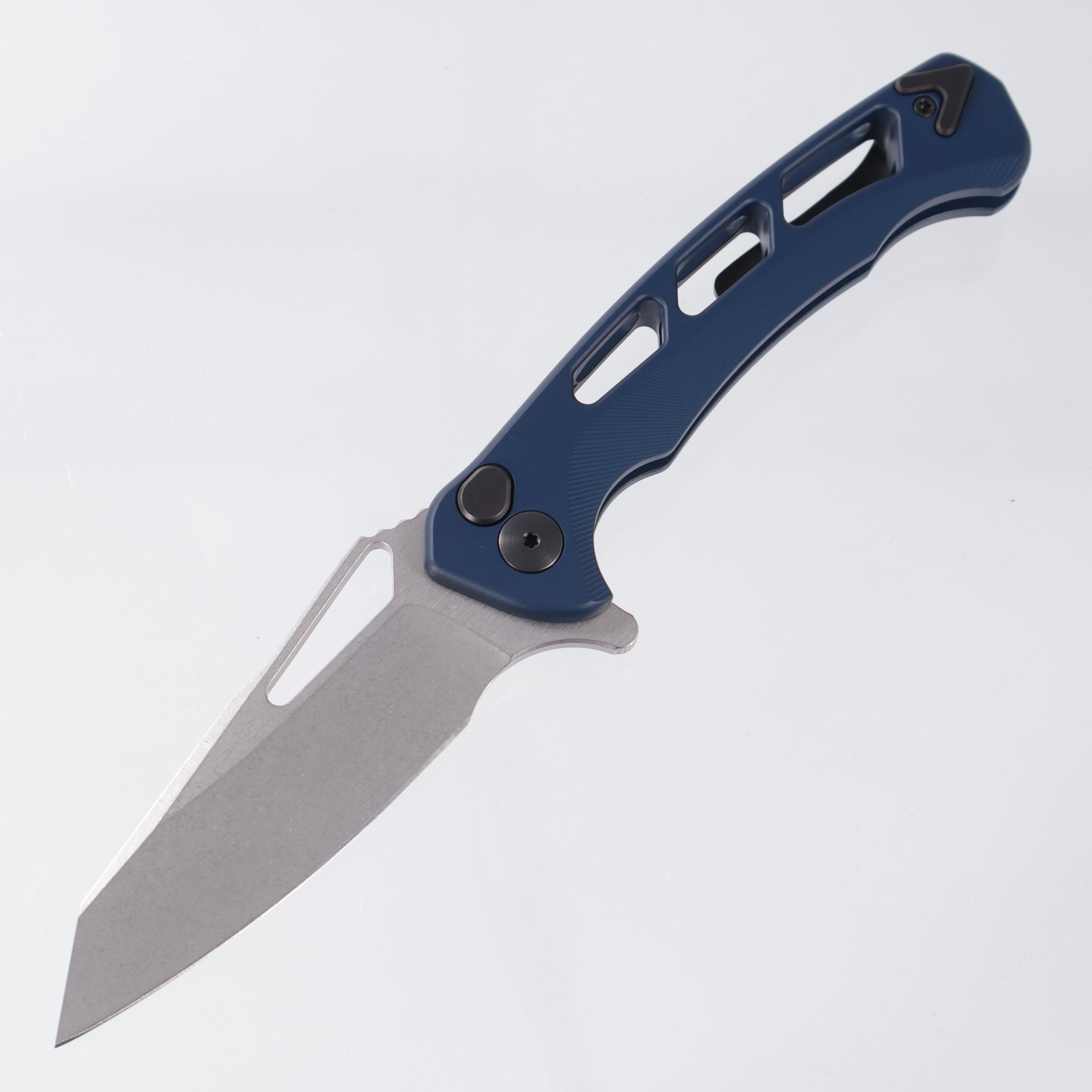 Dead Reckon Ridgeback Vertebrae Integral - Reverse Tanto, Magnacut Stonewash - Navy Blue Aluminum - RB-4562-17 DRK