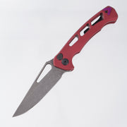 Dead Reckon Ridgeback Vertebrae Integral New Sexy Non Flipper - Red Aluminum w/ Purple Anchor - Dark Stonewash Magnacut - RB-3562-67