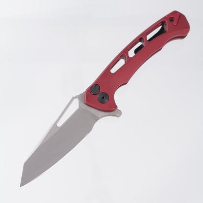 Dead Reckon Ridgeback Vertebrae Integral Reverse Tanto - Red Aluminum w/ Red Anchor - Stonewash Magnacut - RB-4562-17