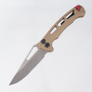 Dead Reckon Ridgeback Vertebrae Integral New Sexy Non Flipper - FDE Aluminum w/ Red Anchor - Stonewash Magnacut - RB-3562-17