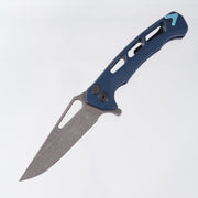 Dead Reckon Ridgeback Vertebrae Integral New Sexy - Navy Aluminum w/ Turquoise Anchor - Dark Stonewash S45VN - RB-3462-67