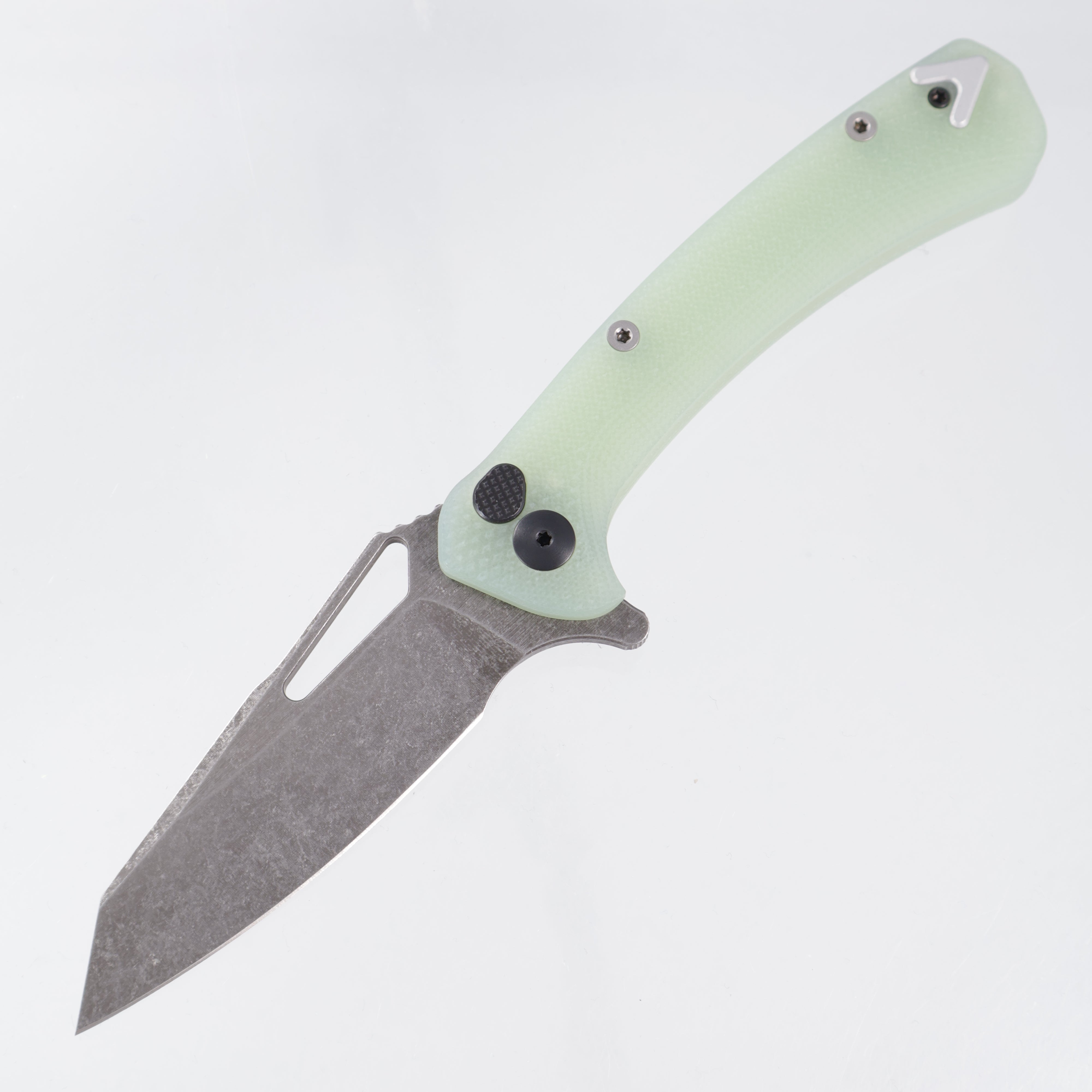 Dead Reckon Ridgeback Slab Scale Reverse Tanto - Jade G10 w/ Silver Anchor - Dark Stonewash Magnacut *Generic Box*