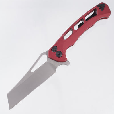 Dead Reckon Ridgeback Vertebrae Integral Wharncleaver - Red Aluminum - Glassblast Magnacut *Generic Box*