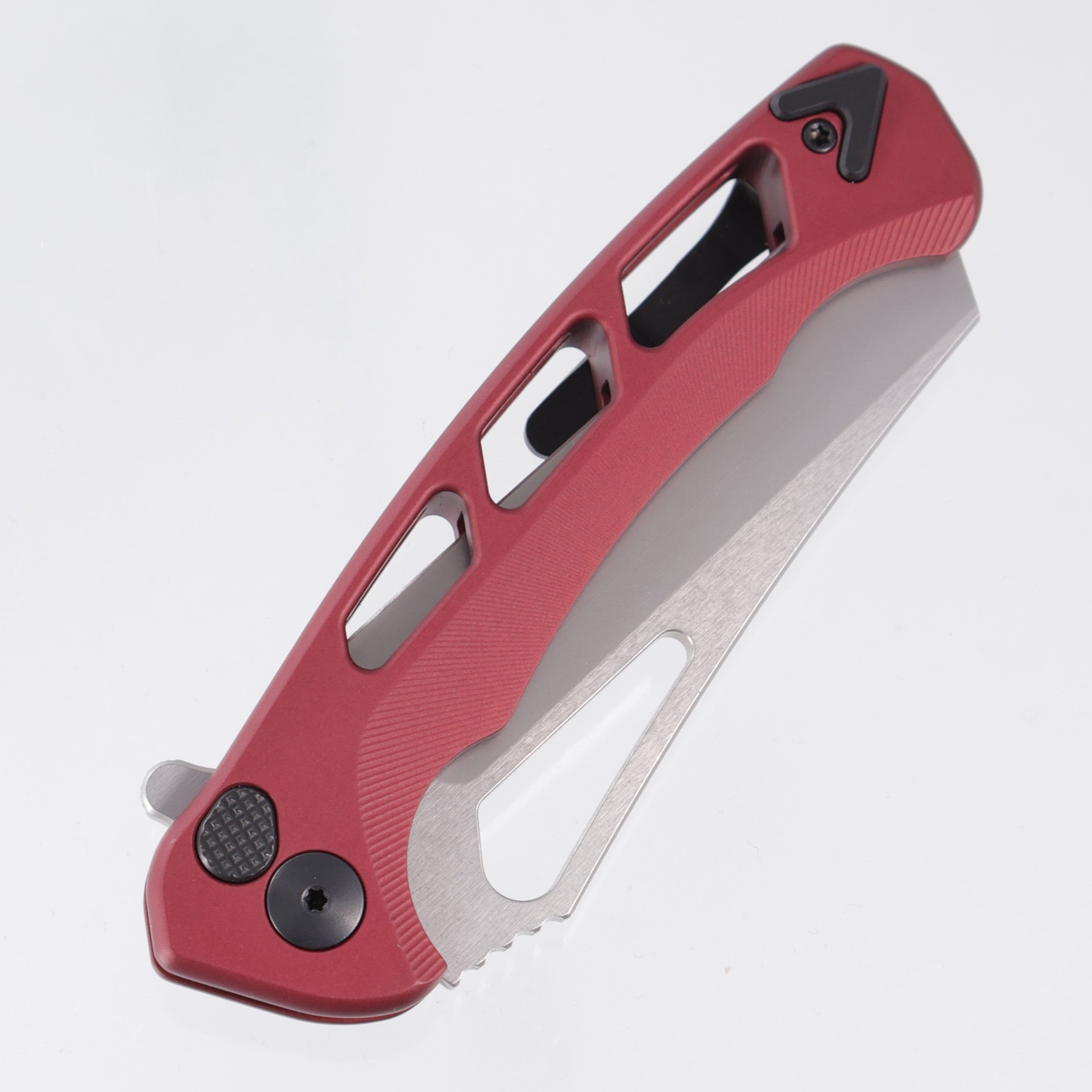 Dead Reckon Ridgeback Vertebrae Integral Wharncleaver - Red Aluminum - Glassblast Magnacut *Generic Box*