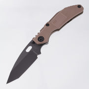 Duane Dwyer BBNM Tanto - Brown G10 w/ Flag Milling & Antique Bronze Lockside - MilSpec Black Oxide 3V