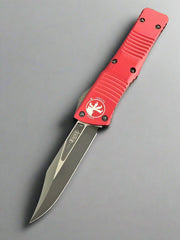 Pre Owned Microtech 146-1RD Combat Troodon Bowie - Red Handle - Black Blade