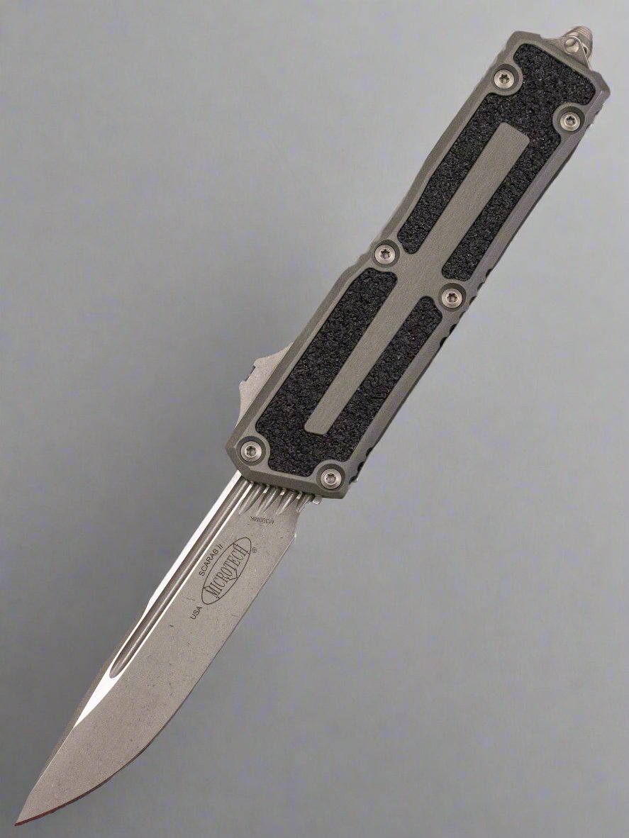 Microtech Scarab 2 Gen 3 - S/E Apocalyptic Standard Natural Clear - Scarab II Gen III - 1278-10 APNC
