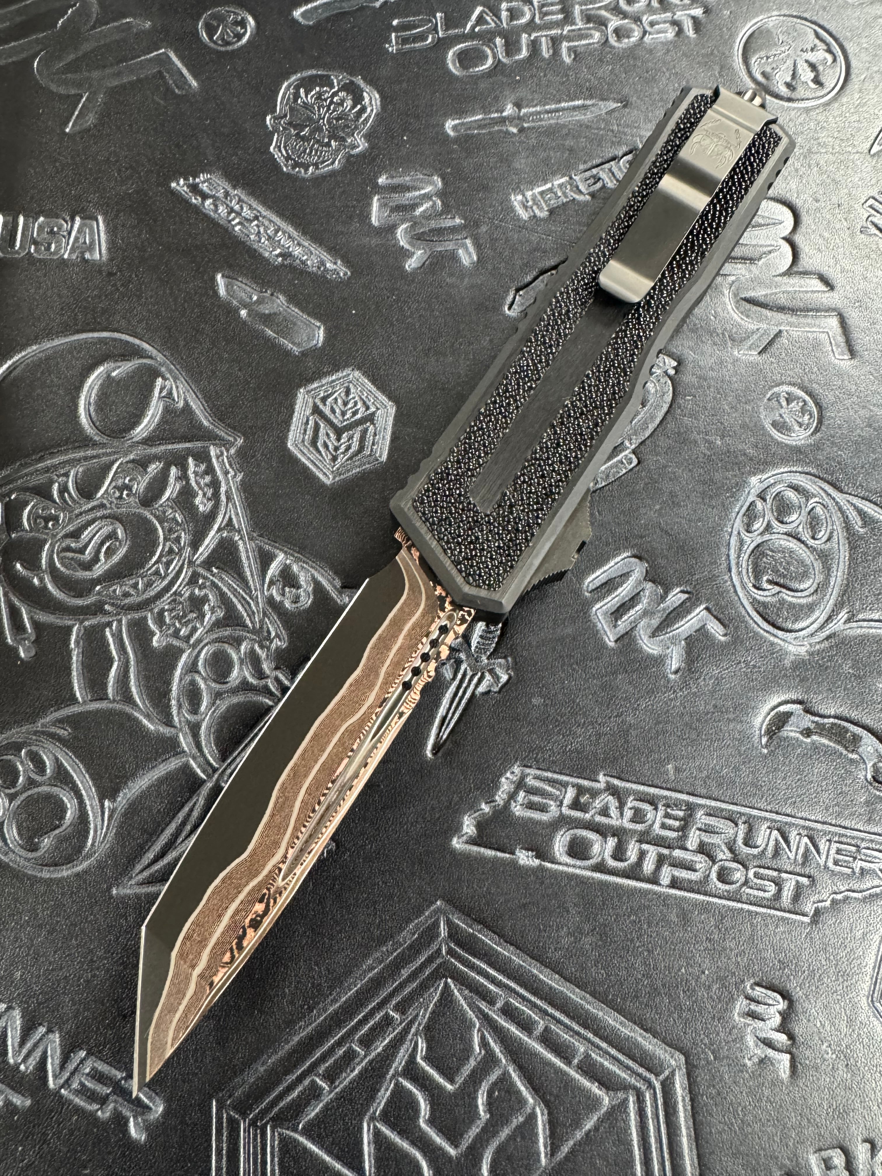 Microtech Marfione Select Scarab 2 Gen 3 - Baker Forge Tanto w/ Stingray Inlaid Handle - Scarab II Gen III -1279-16MS2