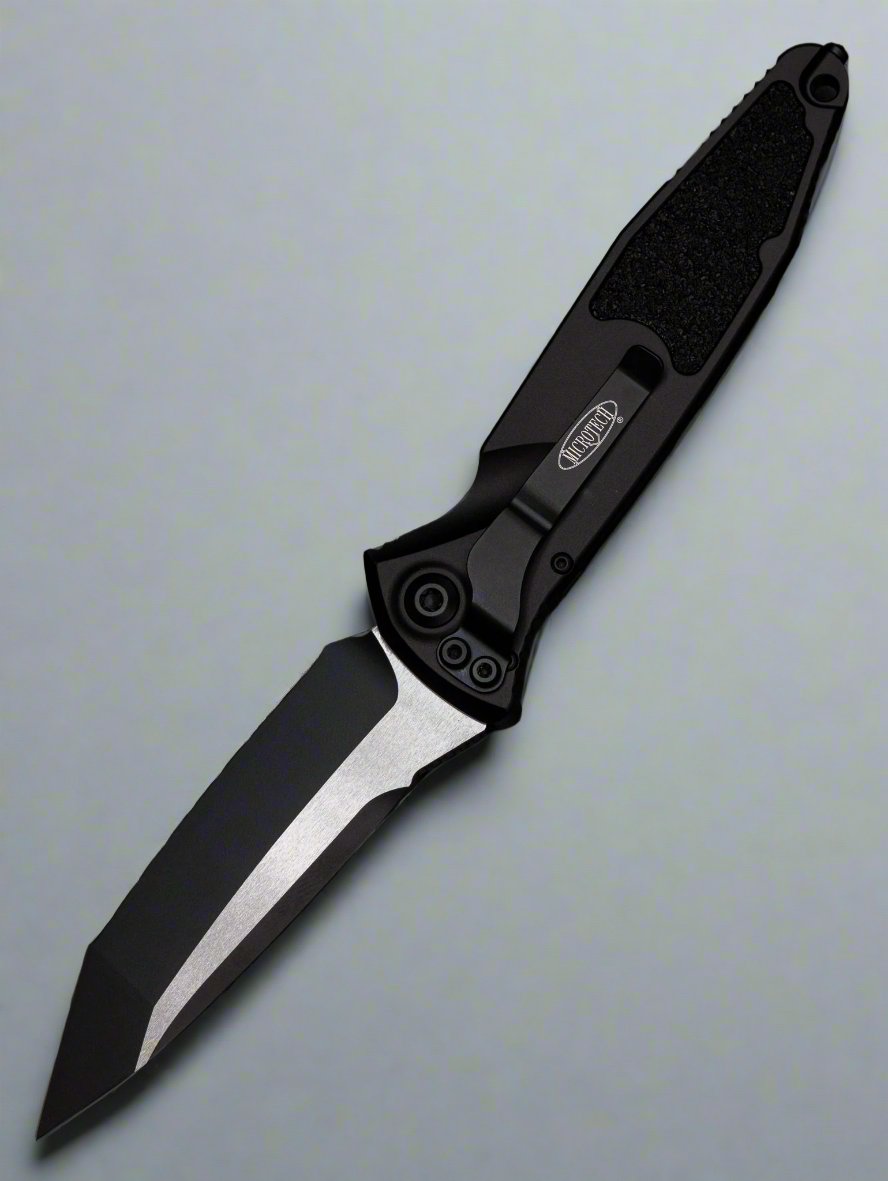 Microtech 161A-3T SOCOM Elite T/E - Black Handle - Black Blade Auto Automatic Full Serrate
