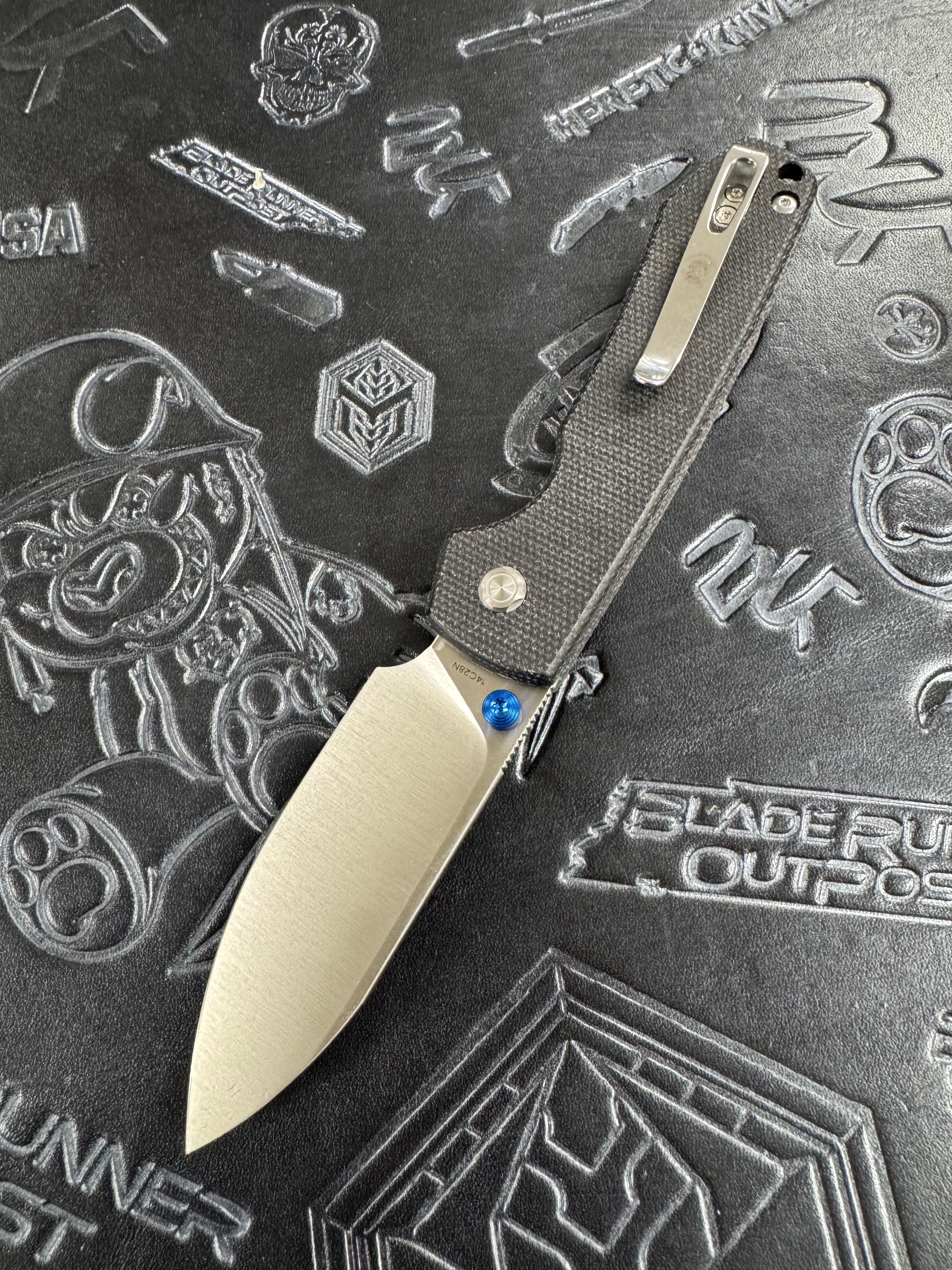 Vosteed Raccoon® - Top Liner Lock (3.25" 14C28N Blade & Micarta Handle) - A2903 Black Satin