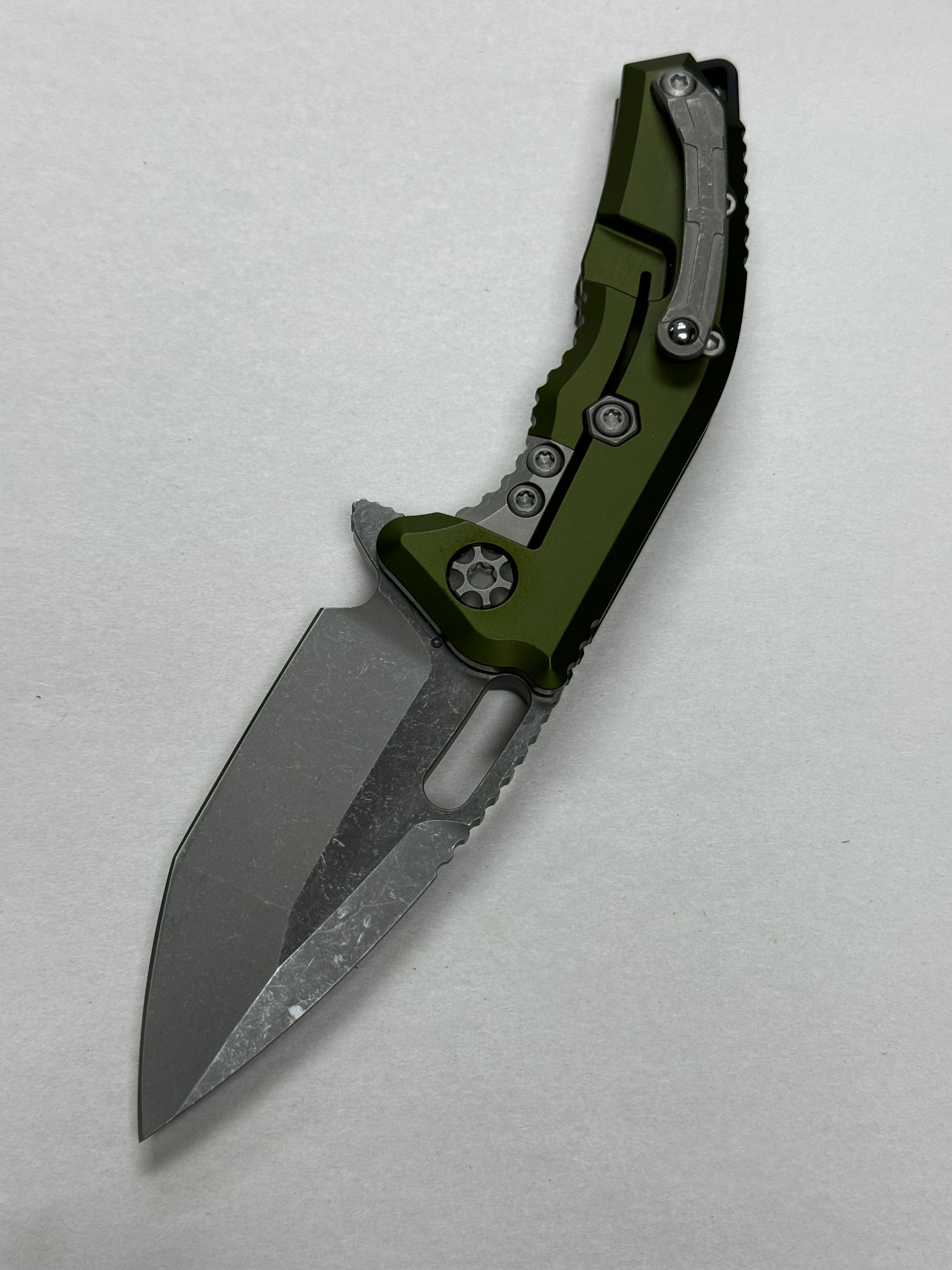 Heretic Medusa Manual OD Green, Battleworn MagnaCut - H009-5A-GRN