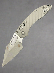 Microtech Knives Manual Stitch RAM LOK Fluted Apocalyptic Natural Clear M390MK 169RL-10 APFLNC
